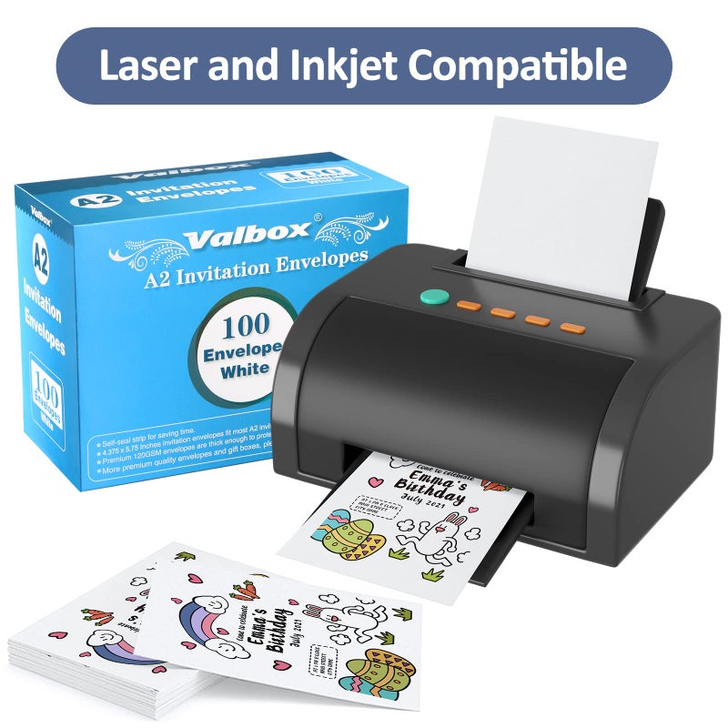 ValBox A2 Invitation Envelopes 100 Qty 4.375x5.75" White Envelopes Self Seal for Invitations, Photos, Wedding, Announcements, Thank you Notes, RSVP, Greeting Cards | 4-3/8 x 5-3/4 Inches(A2) - Image 3